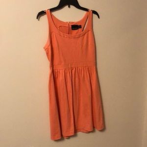 Coral tank top dress